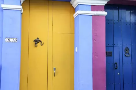 Façade colorée à Carthagène - Colombie - 