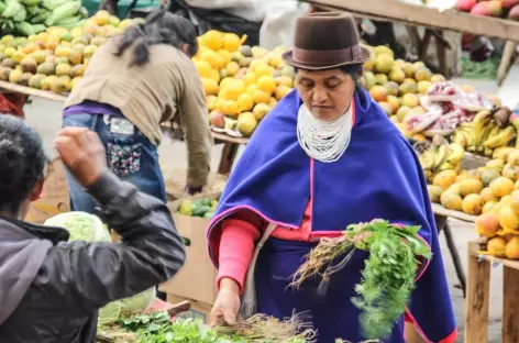 Sur le marché de Silvia - Colombie