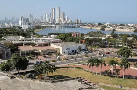 Fort et ville moderne de Carthagène - Colombie