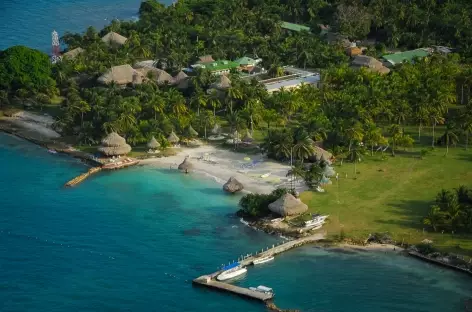 Vue aérienne Isla Mucura - Colombie - 