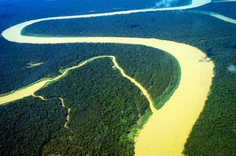 Le fleuve Amazone vu du ciel - Colombie - 