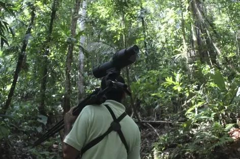 En compagnie de notre guide local dans le parc Corcovado - Costa Rica