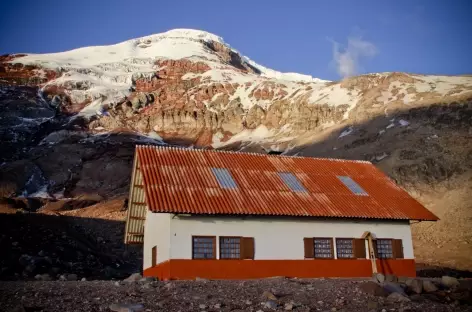 Arrivée au refuge Whimper au pied du Chimborazo - Equateur