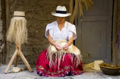 Fabrication des chapeaux de Panama  Cuenca - Equateur