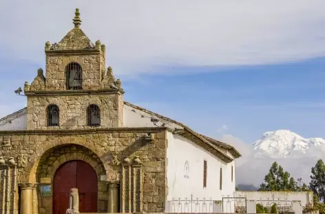 L'église de Cajabamba et le Chimborazo - Equateur - 