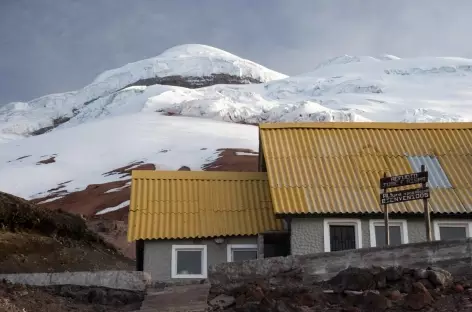 Arrivée au refuge du Cotopaxi 