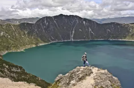 Arrivée à la lagune Quilotoa - Equateur