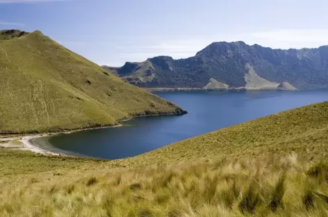 La lagune Mojanda au départ de l'ascension du Fuya Fuya - Equateur