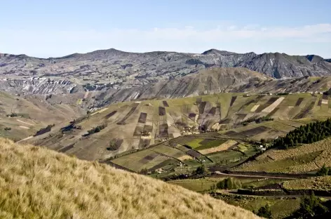 Paysage vers la lagune Quilotoa