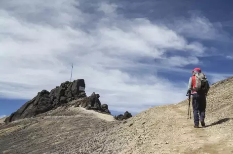 Début de l'ascension du  Guagua Pichincha - Equateur