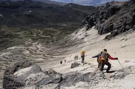 Descente du Rucu Pichincha - Equateur