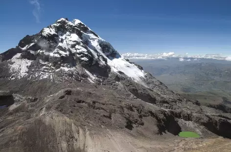 Vue sur l'Illiniza sud depuis le sommet nord - Equateur