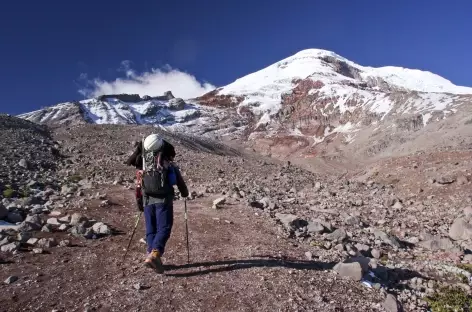 Montée au refuge Whimper au pied du Chimborazo - Equateur