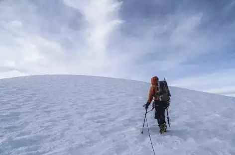 A l'approche du sommet du Cayambe - Equateur