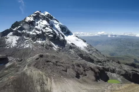 Vue sur le sommet nord depuis l'Illiniza - Equateur