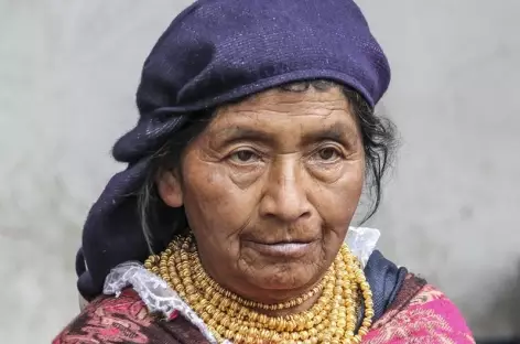 Rencontre sur le marché d'Otavalo - Equateur