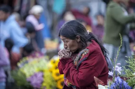 Sur le marché de Chichicastenango - Guatemala