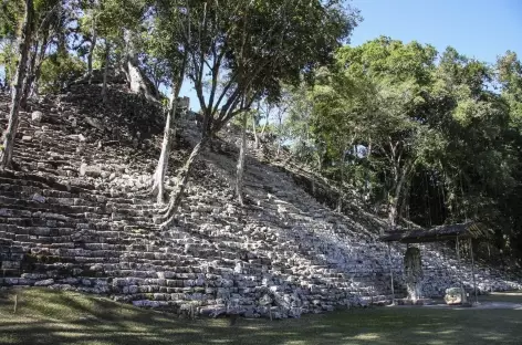 Sur le site Maya de Copan - Guatemala