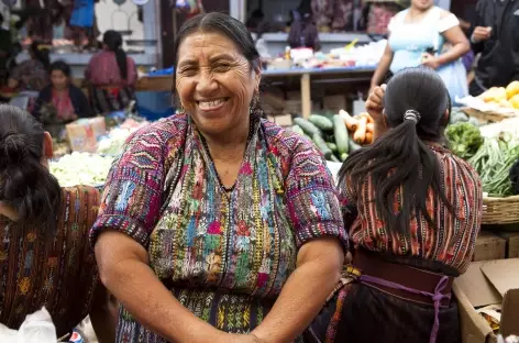 Sur un marché - Guatemala