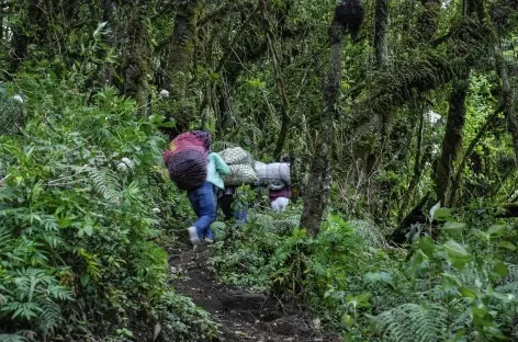 Notre équipe de porteurs pour l'ascension du Fuego - Guatemala