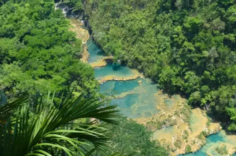Vue aérienne de Semuc Champey - Guatemala - 