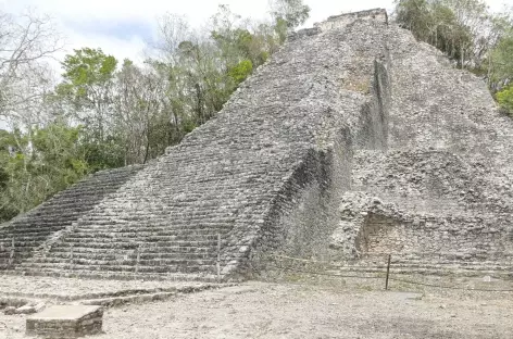 Site Maya de Coba, pyramide El Castillo - Mexique