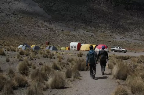 Pic Orizaba (5636 m), arrivée au refuge Piedra Grande