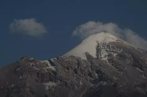 San Miguel de Zoapan, vue sur l'Orizaba (5636 m)
