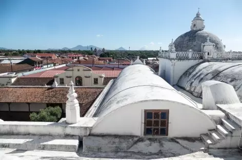 Vue depuis le toit de la cathédrale de Léon