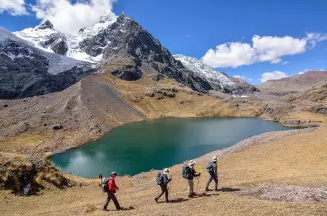 Marche sur les bords de la lagune Jatun Pucacocha - Pérou