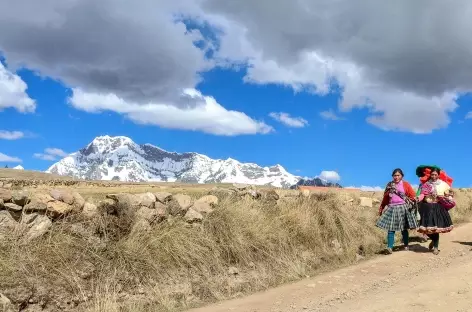 Le massif de l'Ausangate depuis le village d'Upis - Pérou