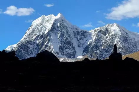 Plein cadre sur les hauts sommets de la Cordillère - Pérou