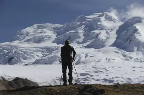 Cordillère Vilcanota, pause face au Nevado Chumpe - Pérou