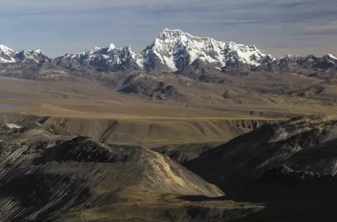 Première vision de la Cordillère de Vilcanota - Pérou