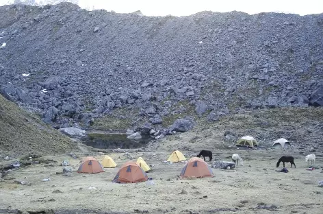 Camp au pied du Salcantay - Pérou