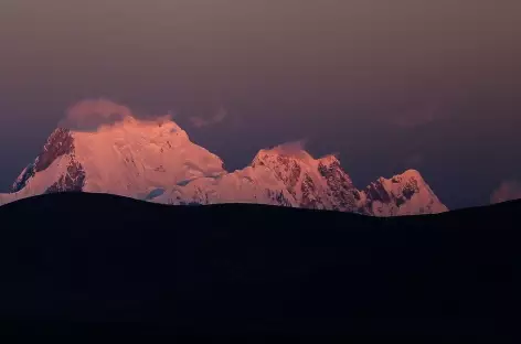 Coucher de soleil sur la Cordillère Blanche - Pérou