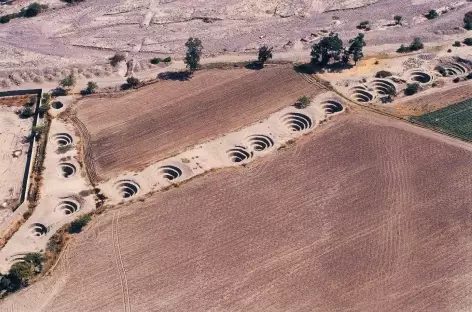 Les aqueducs de Cantallo près de Nazca - Pérou