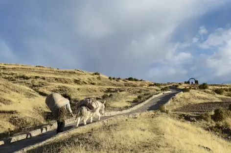 Sur les îles du Lac Titicaca - Pérou - 