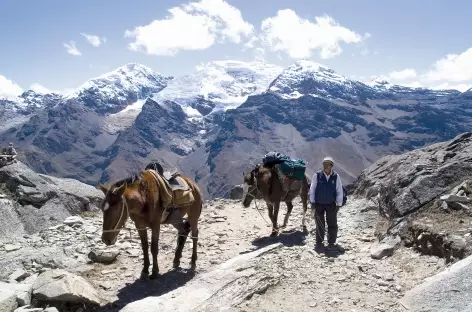 Vue sur les Milluacocha depuis le col d’Osoruri