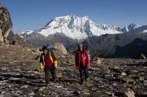 Arrivée au col Tocclaraju (5050 m) - Pérou