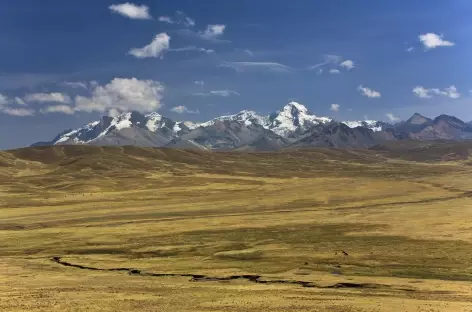 Première vue sur la Cordillère Blanche depuis le col Conococha - Pérou