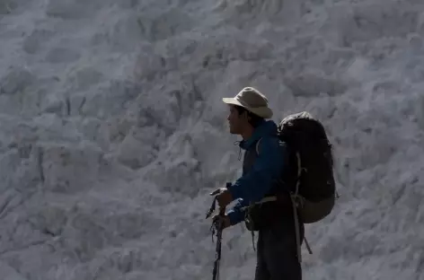 Pause face au glacier du Palcaraju - Pérou