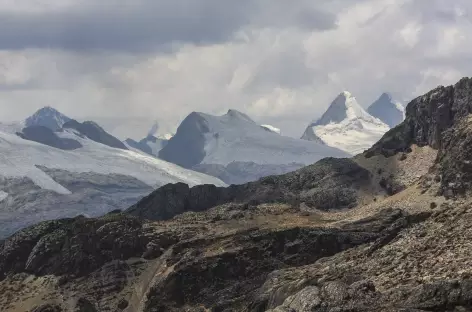 Vue sur la Cordillère Raura depuis le col Trapecio - Pérou