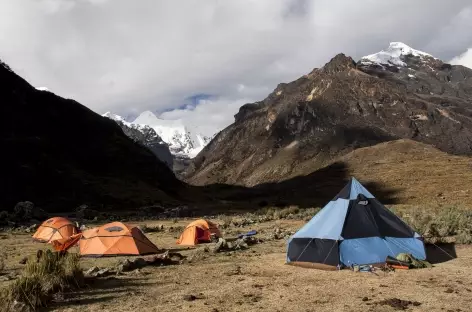 Camp de la quebrada Cayesh - Pérou