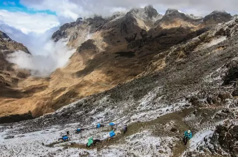 A l'approche du col Choqetacarpo - Pérou