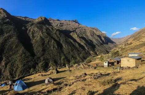 Notre camp dans le village de Yanama - Pérou