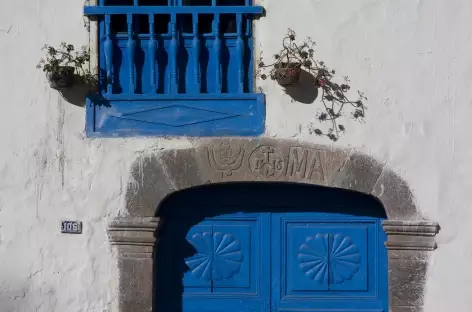 Détail d'une façade à Cusco - Pérou