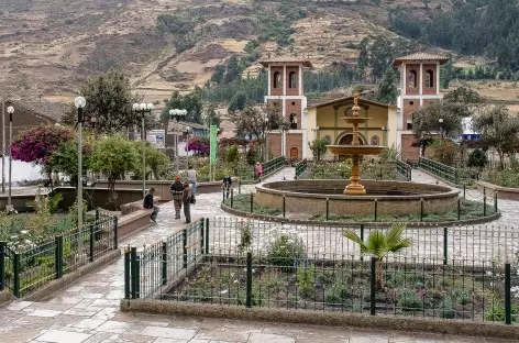 La place d'Armes du village de Chavin - Pérou