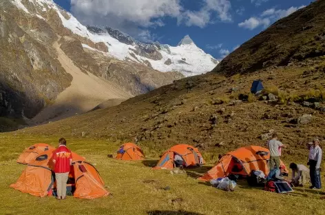 Notre camp au pied de l'Alpamayo - Pérou