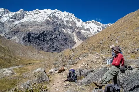 Dans la quebrada Alpamayo - Pérou